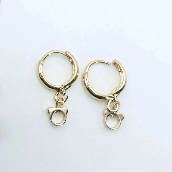 MICKEY Petit Drop Hoops Earrings - Picture 1 of 2